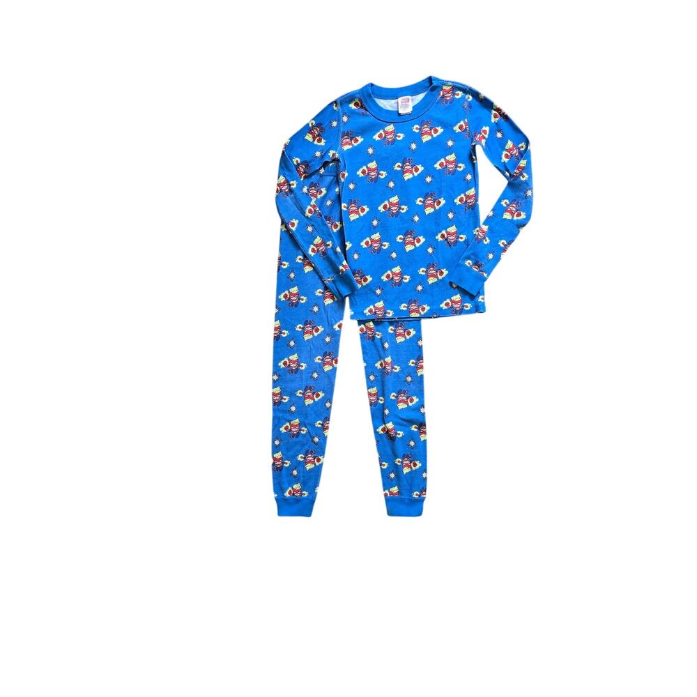 Hanna Andersson‎ Organic Cotton Marvel Long John Pajama Set Size 8